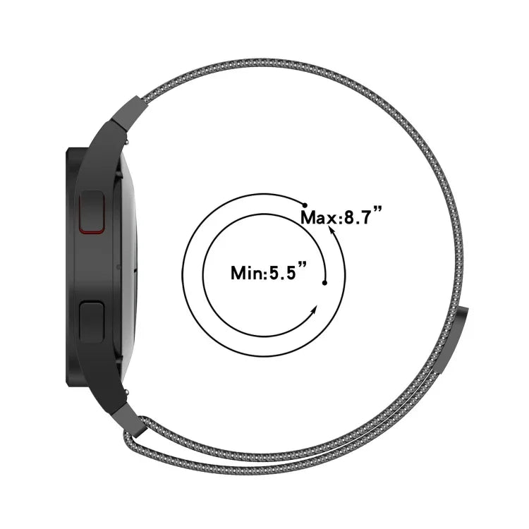Milanaise-Armband, für Samsung Galaxy Watch 5 (40 mm/44 mm) und Samsung Galaxy Watch 5 Pro (45 mm)