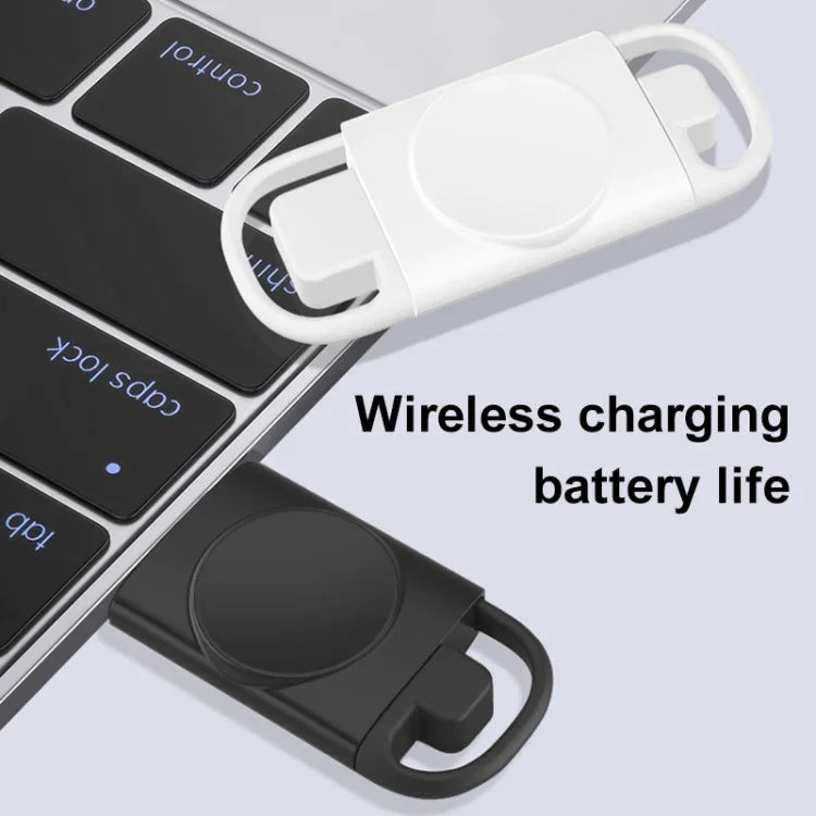 T09-S Tragbares kabelloses Ladegerät mit USB + Typ-C für Samsung Watch-Serie