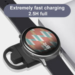 T09-S Tragbares kabelloses Ladegerät mit USB + Typ-C für Samsung Watch-Serie