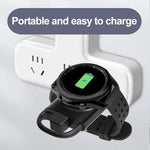 T09-S Tragbares kabelloses Ladegerät mit USB + Typ-C für Samsung Watch-Serie