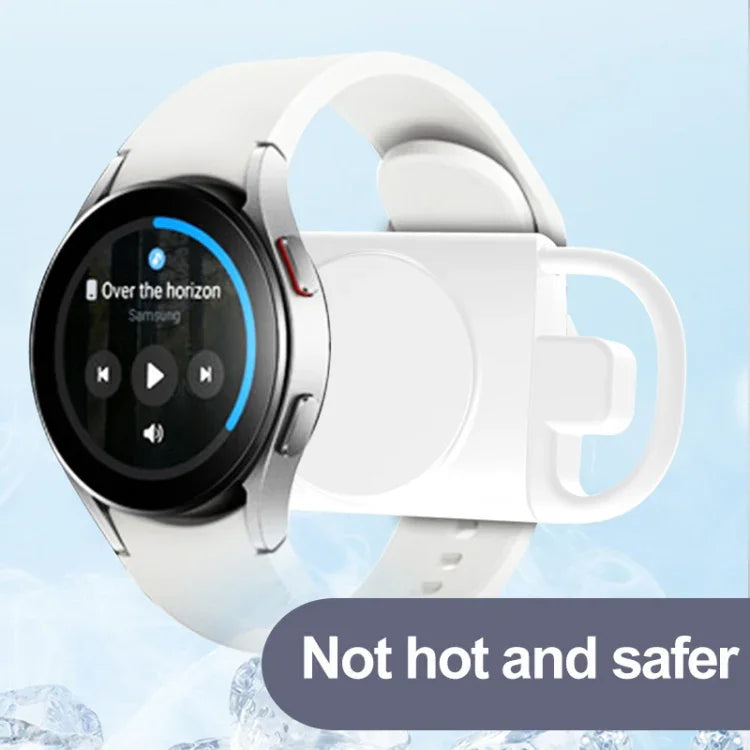 T09-S Tragbares kabelloses Ladegerät mit USB + Typ-C für Samsung Watch-Serie