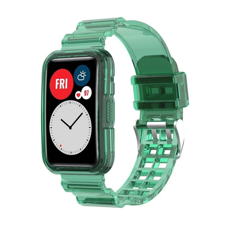 For Huawei Watch Fit 2 Integrated Transparent Silicone Watch Band, For Huawei Watch Fit 2