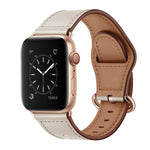 Echtes Leder-Uhrenarmband für Apple Watch Series, 7 45mm / 6&SE&5&4 44mm / 3&2&1 42mm, 7 41mm / 6&SE&5&4 40mm / 3&2&1 38mm