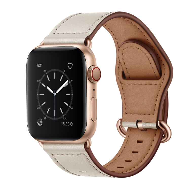 Echtes Leder-Uhrenarmband für Apple Watch Series, 7 45mm / 6&SE&5&4 44mm / 3&2&1 42mm, 7 41mm / 6&SE&5&4 40mm / 3&2&1 38mm