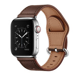 Echtes Leder-Uhrenarmband für Apple Watch Series, 7 45mm / 6&SE&5&4 44mm / 3&2&1 42mm, 7 41mm / 6&SE&5&4 40mm / 3&2&1 38mm