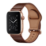 Echtes Leder-Uhrenarmband für Apple Watch Series, 7 45mm / 6&SE&5&4 44mm / 3&2&1 42mm, 7 41mm / 6&SE&5&4 40mm / 3&2&1 38mm