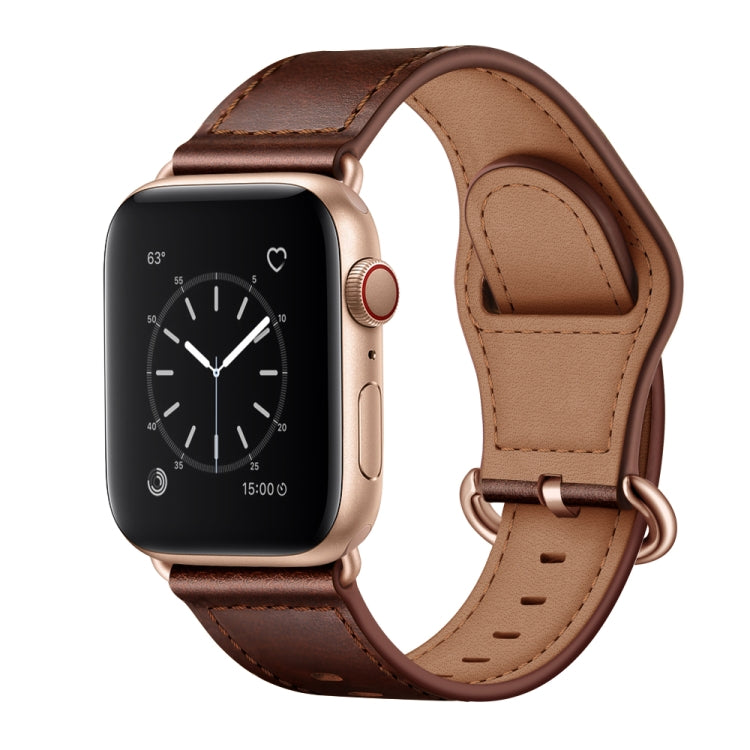 Echtes Leder-Uhrenarmband für Apple Watch Series, 7 45mm / 6&SE&5&4 44mm / 3&2&1 42mm, 7 41mm / 6&SE&5&4 40mm / 3&2&1 38mm