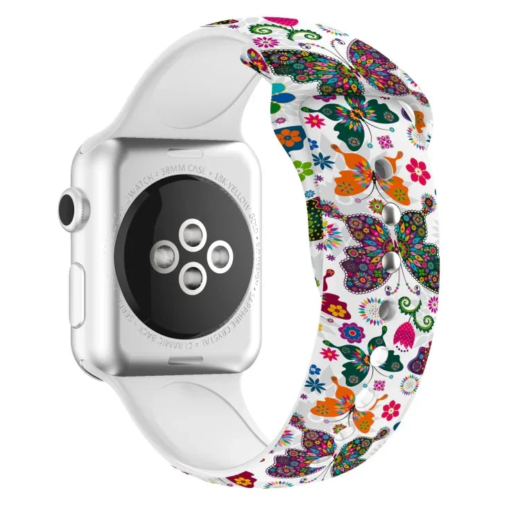 Einzelnagel-bedrucktes Uhrenarmband für Apple Watch Series 7 (45 mm), 6, SE, 5, 4 (44 mm), 3, 2, 1 (42 mm) und 7 (41 mm), 6, SE, 5, 4 (40 mm) sowie 3, 2, 1 (38 mm)