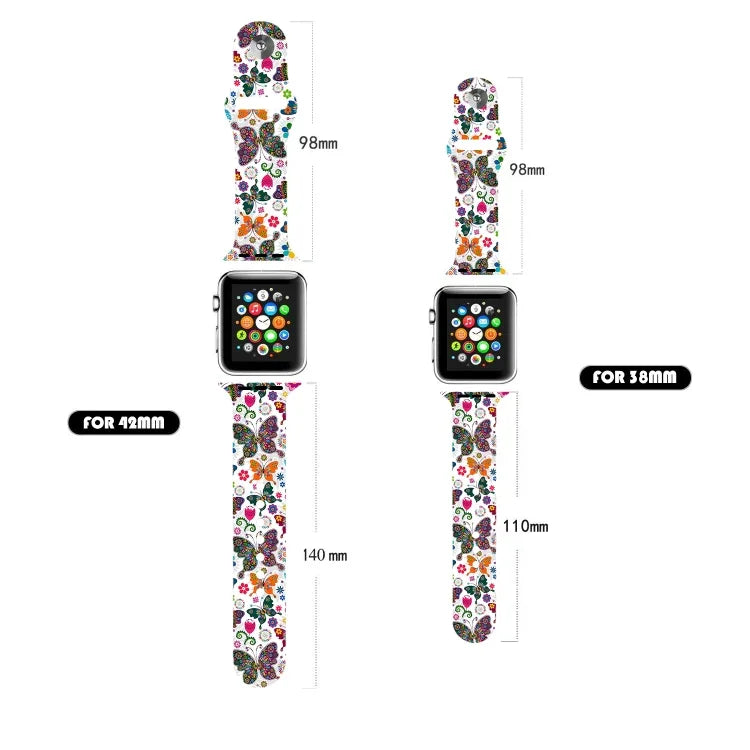 Einzelnagel-bedrucktes Uhrenarmband für Apple Watch Series 7 (45 mm), 6, SE, 5, 4 (44 mm), 3, 2, 1 (42 mm) und 7 (41 mm), 6, SE, 5, 4 (40 mm) sowie 3, 2, 1 (38 mm)