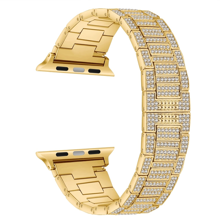 Diamant Metall-Uhrenarmband Für Apple Watch Series, 7 45mm / 6&SE&5&4 44mm / 3&2&1 42mm, 7 41mm / 6&SE&5&4 40mm / 3&2&1 38mm