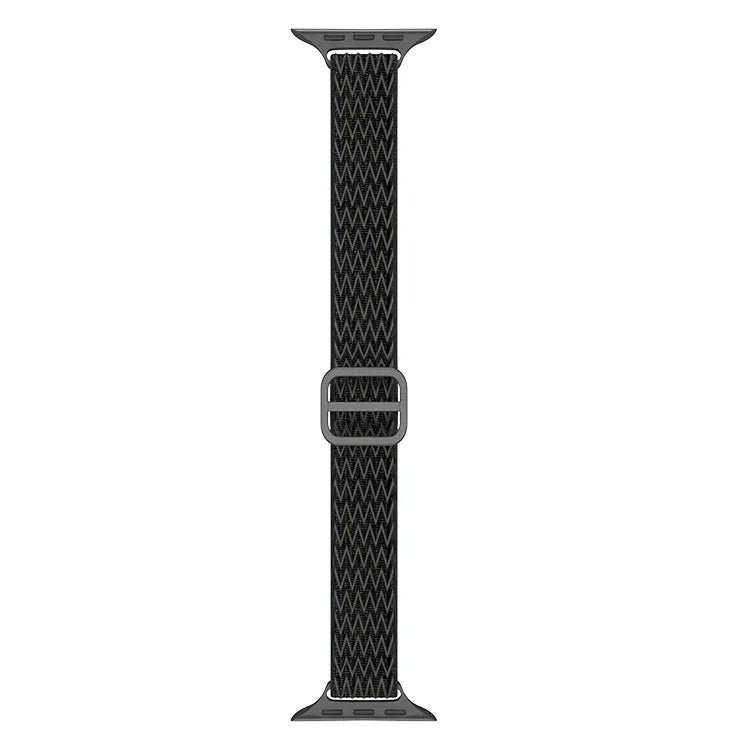 Wave Nylon-Armband für schmale Taille, passend für Apple Watch Series 7 (45 mm), 6, SE, 5, 4 (44 mm), 3, 2, 1 (42 mm) und 7 (41 mm), 6, SE, 5, 4 (40 mm) sowie 3, 2, 1 (38 mm).