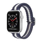 Wave Nylon-Armband für schmale Taille, passend für Apple Watch Series 7 (45 mm), 6, SE, 5, 4 (44 mm), 3, 2, 1 (42 mm) und 7 (41 mm), 6, SE, 5, 4 (40 mm) sowie 3, 2, 1 (38 mm).