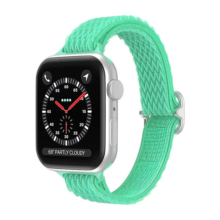 Wave Nylon-Armband für schmale Taille, passend für Apple Watch Series 7 (45 mm), 6, SE, 5, 4 (44 mm), 3, 2, 1 (42 mm) und 7 (41 mm), 6, SE, 5, 4 (40 mm) sowie 3, 2, 1 (38 mm).