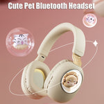 B4 RGB Cartoon Stereo Headset Kabellose Bluetooth Kopfhörer, Katze, Eichhörnchen