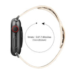 Gewebtes Uhrenarmband für Apple Watch Series 7 (45 mm), 6, SE, 5 und 4 (44 mm), 3, 2 und 1 (42 mm), 7 (41 mm), 6, SE, 5 und 4 (40 mm) sowie 3, 2 und 1 (38 mm)