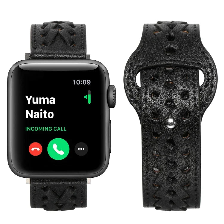 Gewebtes Uhrenarmband für Apple Watch Series 7 (45 mm), 6, SE, 5 und 4 (44 mm), 3, 2 und 1 (42 mm), 7 (41 mm), 6, SE, 5 und 4 (40 mm) sowie 3, 2 und 1 (38 mm)