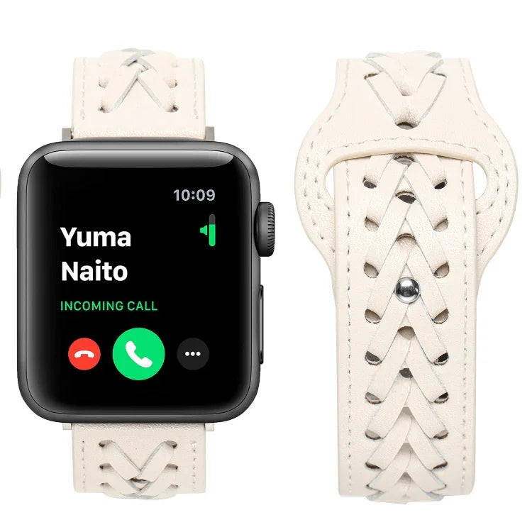Gewebtes Uhrenarmband für Apple Watch Series 7 (45 mm), 6, SE, 5 und 4 (44 mm), 3, 2 und 1 (42 mm), 7 (41 mm), 6, SE, 5 und 4 (40 mm) sowie 3, 2 und 1 (38 mm)