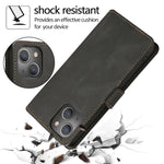 Retro Magnetic Closing Clasp Leather Case, For iPhone 14 Pro Max, For iPhone 14 Pro, For iPhone 14, For iPhone 14 Plus