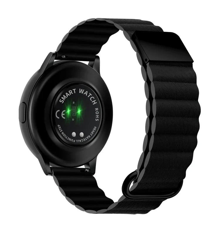Lederarmband mit Magnetverschluss, 20 mm für Samsung Galaxy Watch3 (41 mm), 20 mm für Samsung Galaxy Watch3 (45 mm), 22 mm für Samsung Galaxy Watch3 (41 mm), 22 mm für Samsung Galaxy Watch3 (45 mm)