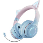 BT029C RGB Dual-Modus Katzenohren Kabellose Bluetooth Kopfhörer