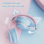 BT029C RGB Dual-Modus Katzenohren Kabellose Bluetooth Kopfhörer