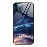 Colorful Painted Glass Phone Case, For iPhone 13, For iPhone 12 Pro Max, For iPhone 12 / 12 Pro