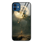 Colorful Painted Glass Phone Case, For iPhone 13, For iPhone 12 Pro Max, For iPhone 12 / 12 Pro