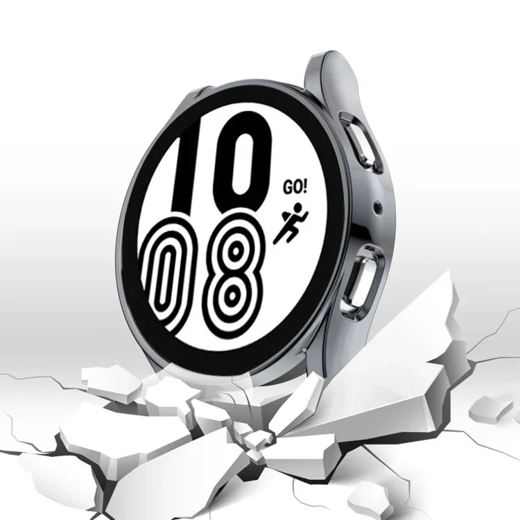 Schutzhülle aus TPU mit vollständiger Abdeckung und galvanisierter Oberfläche, passend für Samsung Galaxy Watch 5 (40 mm) und Samsung Galaxy Watch 5 (44 mm).
