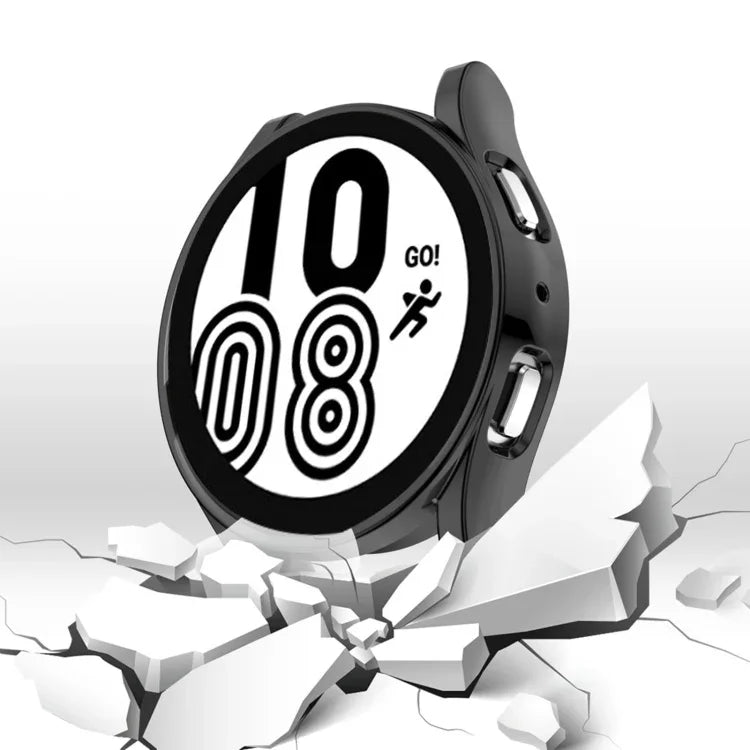 Schutzhülle aus TPU mit vollständiger Abdeckung und galvanisierter Oberfläche, passend für Samsung Galaxy Watch 5 (40 mm) und Samsung Galaxy Watch 5 (44 mm).