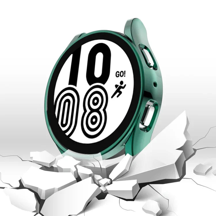 Schutzhülle aus TPU mit vollständiger Abdeckung und galvanisierter Oberfläche, passend für Samsung Galaxy Watch 5 (40 mm) und Samsung Galaxy Watch 5 (44 mm).