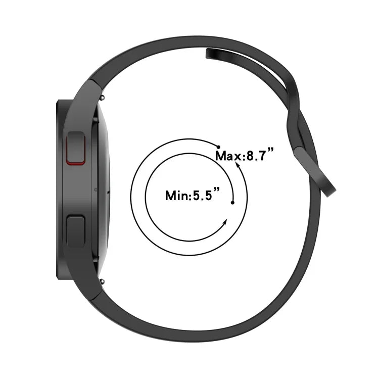 Offizielles Silikon-Uhrenarmband, Größe: L, für Samsung Galaxy Watch 5 (40 mm), Samsung Galaxy Watch 5 (44 mm) und Samsung Galaxy Watch 5 Pro (45 mm)