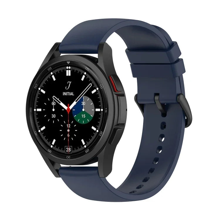 20 mm Silikon-Armband mit rundem Ende, passend für Samsung Galaxy Watch 5 (40 mm), Samsung Galaxy Watch 5 (44 mm) und Samsung Galaxy Watch 5 Pro (45 mm).
