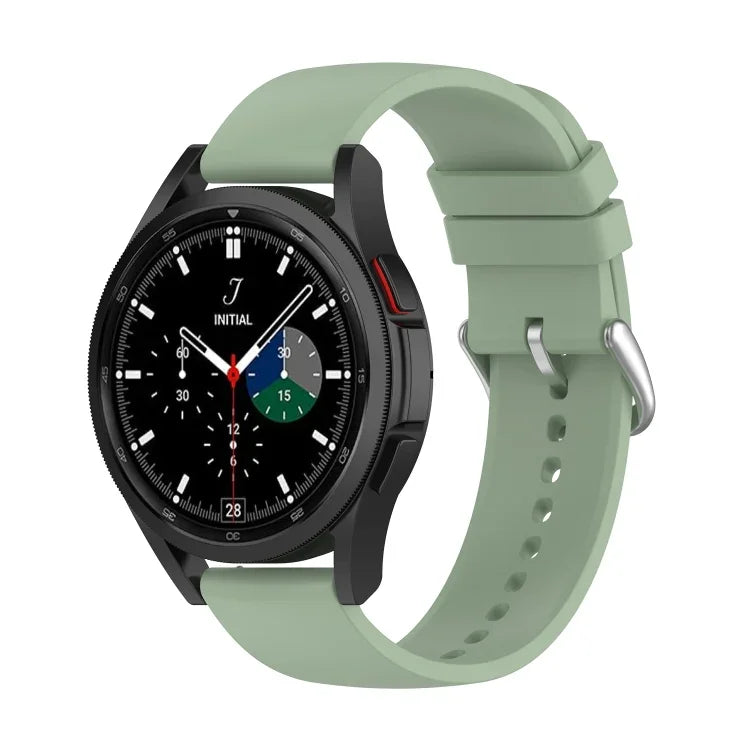 20 mm Silikon-Armband mit rundem Ende, passend für Samsung Galaxy Watch 5 (40 mm), Samsung Galaxy Watch 5 (44 mm) und Samsung Galaxy Watch 5 Pro (45 mm).