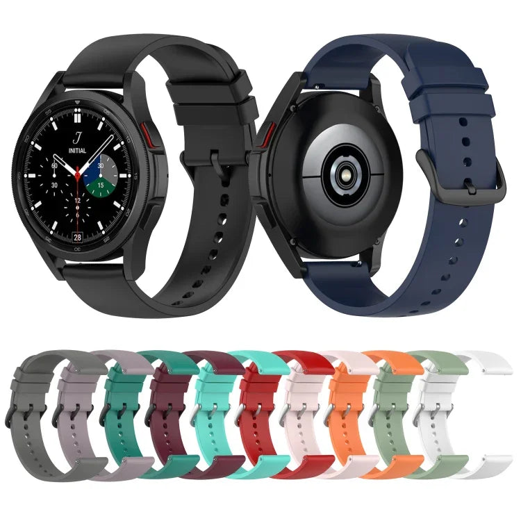 20 mm Silikon-Armband mit rundem Ende, passend für Samsung Galaxy Watch 5 (40 mm), Samsung Galaxy Watch 5 (44 mm) und Samsung Galaxy Watch 5 Pro (45 mm).