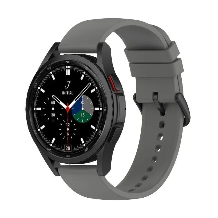 20 mm Silikon-Armband mit rundem Ende, passend für Samsung Galaxy Watch 5 (40 mm), Samsung Galaxy Watch 5 (44 mm) und Samsung Galaxy Watch 5 Pro (45 mm).