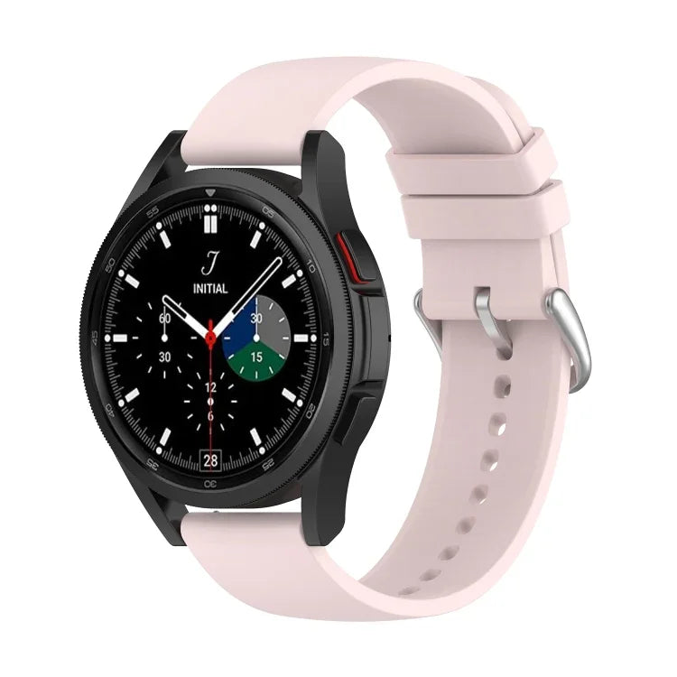 20 mm Silikon-Armband mit rundem Ende, passend für Samsung Galaxy Watch 5 (40 mm), Samsung Galaxy Watch 5 (44 mm) und Samsung Galaxy Watch 5 Pro (45 mm).