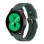 20mm Colorful Hole Silicone Watch Band, For Samsung Galaxy Watch 5 40mm, For Samsung Galaxy Watch 5 44mm, For Samsung Galaxy Watch 5 Pro 45mm