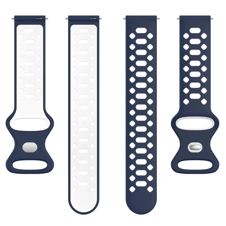 20 mm breites, zweifarbiges Silikonarmband mit Diamantmuster, passend für Samsung Galaxy Watch 5 (40 mm), Samsung Galaxy Watch 5 (44 mm) und Samsung Galaxy Watch 5 Pro (45 mm).