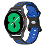 20 mm breites, zweifarbiges Silikonarmband mit Diamantmuster, passend für Samsung Galaxy Watch 5 (40 mm), Samsung Galaxy Watch 5 (44 mm) und Samsung Galaxy Watch 5 Pro (45 mm).