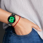 20 mm breites, zweifarbiges Silikonarmband mit Diamantmuster, passend für Samsung Galaxy Watch 5 (40 mm), Samsung Galaxy Watch 5 (44 mm) und Samsung Galaxy Watch 5 Pro (45 mm).