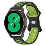 20 mm breites, zweifarbiges Silikonarmband mit Diamantmuster, passend für Samsung Galaxy Watch 5 (40 mm), Samsung Galaxy Watch 5 (44 mm) und Samsung Galaxy Watch 5 Pro (45 mm).