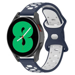 20 mm breites, zweifarbiges Silikonarmband mit Diamantmuster, passend für Samsung Galaxy Watch 5 (40 mm), Samsung Galaxy Watch 5 (44 mm) und Samsung Galaxy Watch 5 Pro (45 mm).