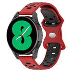 20 mm breites, zweifarbiges Silikonarmband mit Diamantmuster, passend für Samsung Galaxy Watch 5 (40 mm), Samsung Galaxy Watch 5 (44 mm) und Samsung Galaxy Watch 5 Pro (45 mm).