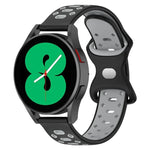 20 mm breites, zweifarbiges Silikonarmband mit Diamantmuster, passend für Samsung Galaxy Watch 5 (40 mm), Samsung Galaxy Watch 5 (44 mm) und Samsung Galaxy Watch 5 Pro (45 mm).