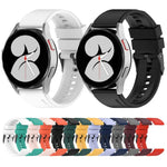 20mm Black Buckle Step Silicone Watch Band, For Samsung Galaxy Watch 5 40mm, For Samsung Galaxy Watch 5 44mm, For Samsung Galaxy Watch 5 Pro 45mm