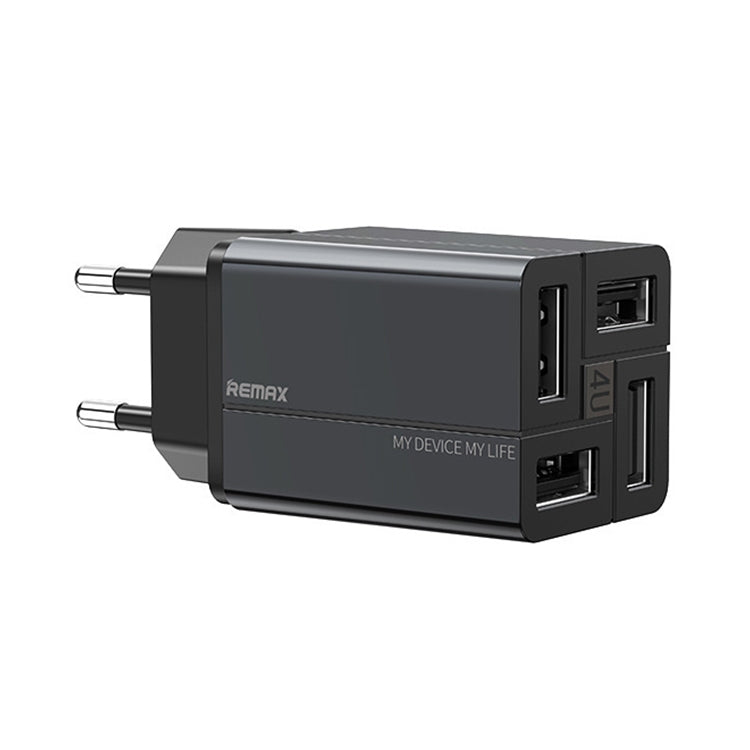 REMAX RP-U43 3.4A 4-Port USB-Schnellladegerät, EU-Stecker, UK-Stecker