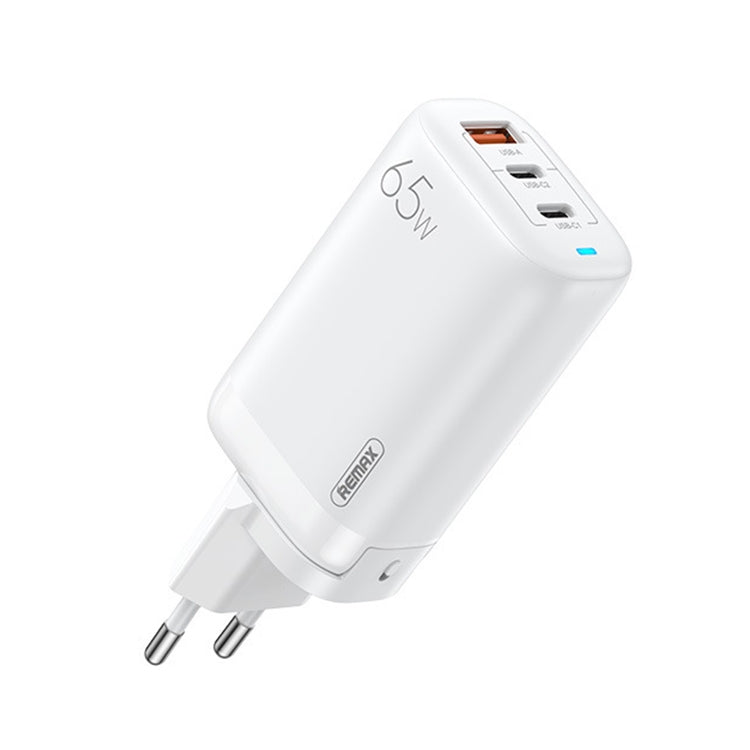 REMAX RP-U55 Territory Series 65W USB+Doppelte USB-C / Typ-C Schnittstelle Schnellladegerät, EU-Stecker, UK-Stecker, CN-Stecker