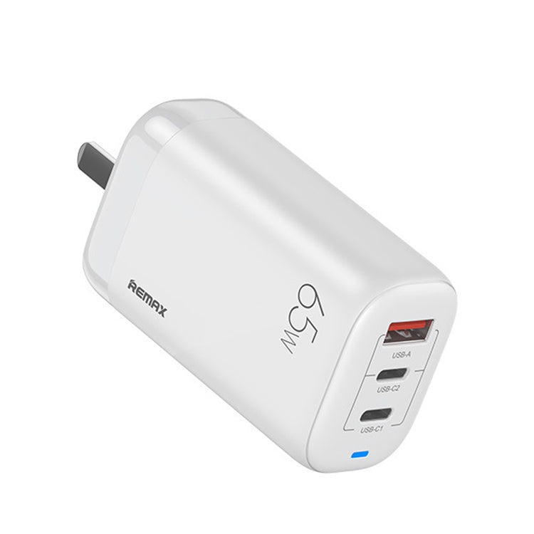 REMAX RP-U55 Territory Series 65W USB+Doppelte USB-C / Typ-C Schnittstelle Schnellladegerät, EU-Stecker, UK-Stecker, CN-Stecker