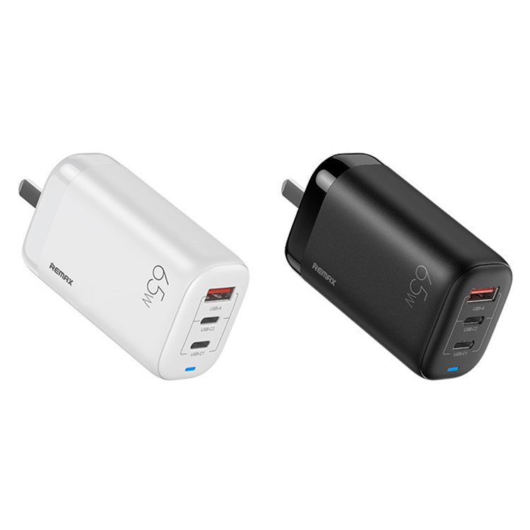 REMAX RP-U55 Territory Series 65W USB+Doppelte USB-C / Typ-C Schnittstelle Schnellladegerät, EU-Stecker, UK-Stecker, CN-Stecker