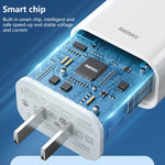 REMAX RP-U79 Speed Series 20W USB-C/Type-C Multi-kompatibles Schnellladegerät, CN-Stecker, EU-Stecker, UK-Stecker